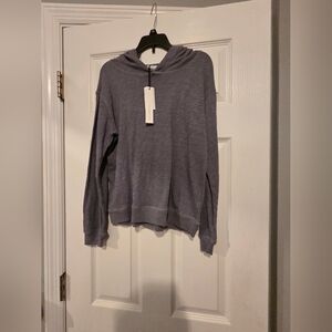 NWT-Scene & Heard Light Gray Women's Hooded Pullover Sweater